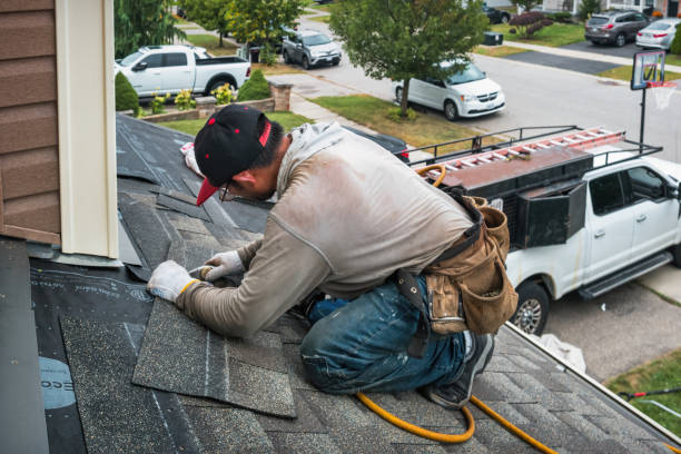 Professional Storm Damage Roof Repair technician working in Rogers, MN